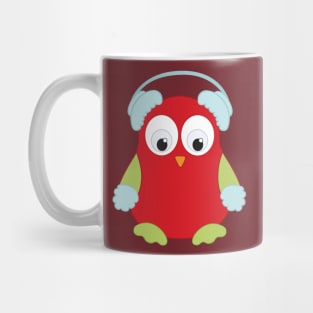 Cute Owl in Ear Muffs Mug